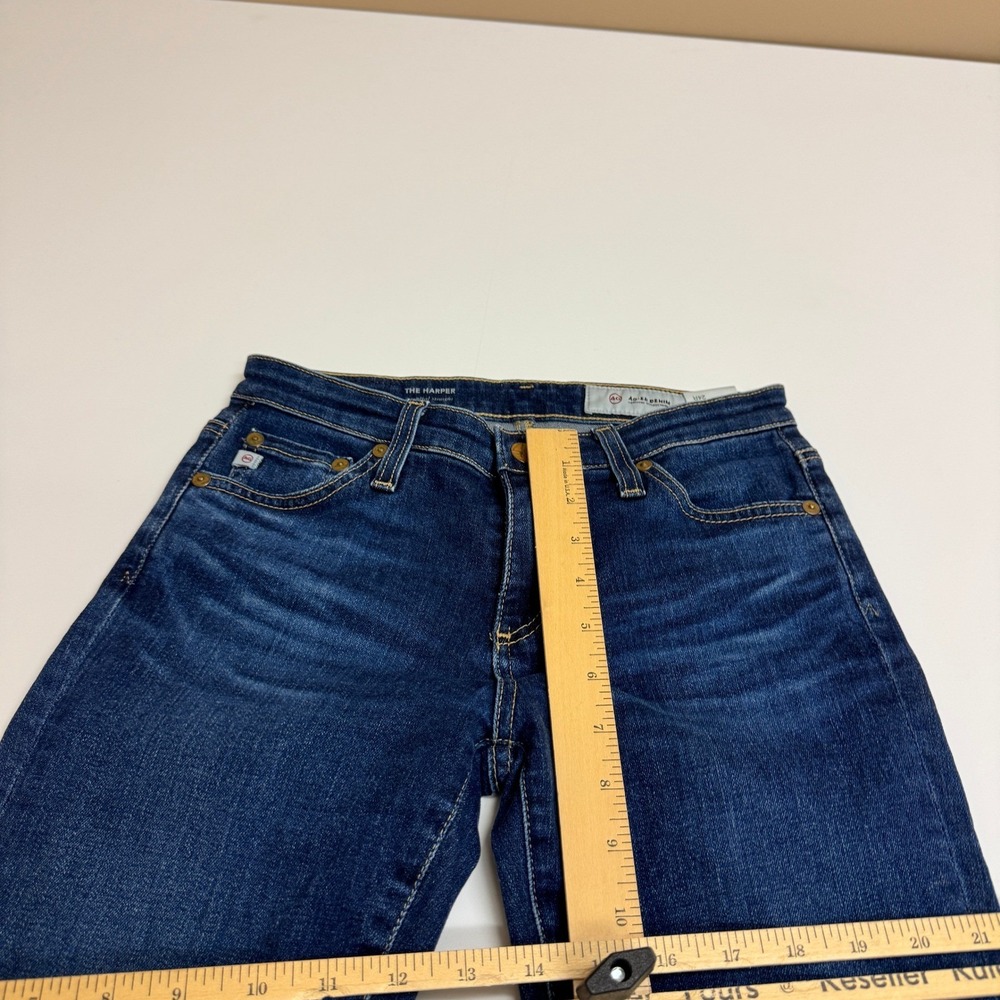 AG Adriano Goldschmied Jeans Women 24R Blue The Harper Essential Straight Leg - Picture 9 of 10